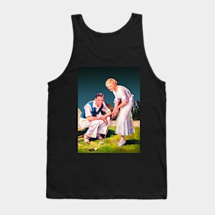 1934 Golf Watercolour Tank Top